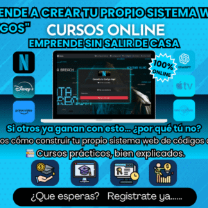 APRENDE A CREAR TU PROPIA WEB DE CODIGOS AUTOMATICOS